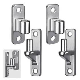 Wosiman 707091635318 2 Pack Wall Mount Gate Hinges 304 Stainless Steel Hinge For F