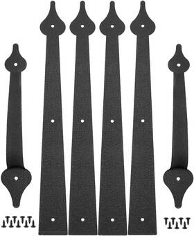 Va-0107-01 Wotone Highfree Steel Garage Door Decorative Hinges Hardware Kit - Ha