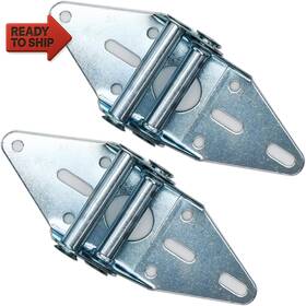 Wulankd 445024678669 2 Packs Garage Door Hinges #4 With Galvanized Finish - Heavy Duty 14 Gauge Stee