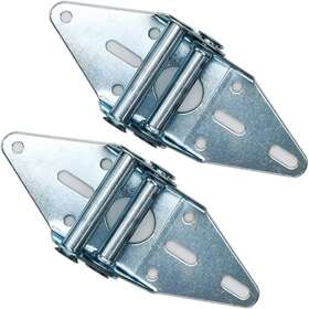 Wulankd 696392691829 2 Packs Garage Door Hinges #4 With Galvanized Finish - Heavy Duty 14 Gauge For