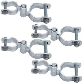 Wy4pcsgatehingecstyle-e25 Wyipolzi 1-3/8 Inch X 2-3/8 Chain Link Fence Gate Post Hinge Kit Set Of 4 Galvanized St
