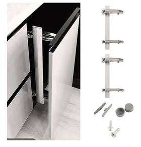 Xblwin 403025555326 2pcs Lateral Opening Door Hinge Set 180 Parallel Cabinet Wardrobe