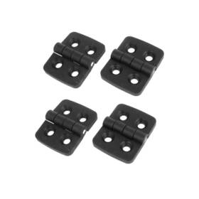 Xcoazipod 462819101448 Ranit 4pcs Black Single Metal Axle Plastic Wardrobe Door Hinge