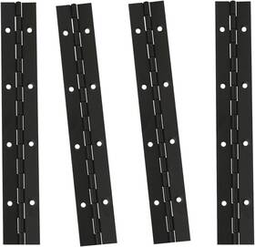 Xhmaxe 445042561516 4 Pack 8/12/16/20 Inch Continuous And Piano Hinges Complete Line Black Stainless