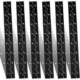 B0c53qgn3q Xhmaxe 6pc Heavy Duty Black 304 Stainless Steel 16 Inch Piano Hinges With Holes 1.2 Open