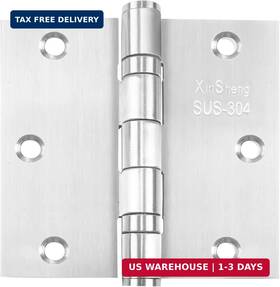 Xinsheng 731140870122 3 Pack 3.5x3.5 Inch Full 304 Stainless Steel Door Hinges With Rust-proof Ball Be