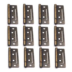 Xmhf 450154361632 2-inch Bronze Cabinet Hinges Non-mortise Interior Door 6-pack