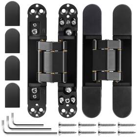 Xmz-ddup 765147714882 2pcs 6 Inch Stainless Steel Hidden Door Hinges - Invisible For Doors