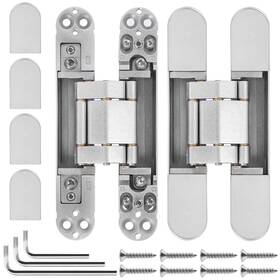 Xmz-ddup 765147714899 6 Inch Hidden Door Hinges 2pcs - Invisible For Doors 180 Degree Sw