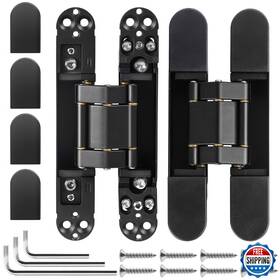 B0cryt1mgy Xmz-ddup 2 Kits 6 Inch Stainless Steel Hidden Door Hinges - Invisible For Doors