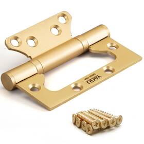 433zm-g-3 Yagu 3 Pack Non-mortise Door Hinges - 4 Inch Stainless Steel Bifold H