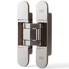 Yagu 732172609049 6.5 Inch 3 Way Adjustable Invisible Hinges Hidden Door Concealed Hinge