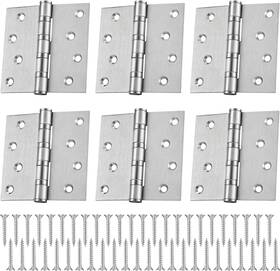 Yaocom 445029183151 6 Pcs 4ftft Ball Bearing Door Hinges Stainless Steel Heavy Duty 4 X