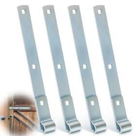 Xie-yaocom-1987 Yaocom 4 Pack 12 Inch Zinc Strap Hinge For Gates Tool Sheds Barns And Other Swing Doors