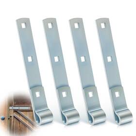 Xie-yaocom-3486 Yaocom 4 Pack 8 Zinc Strap Hinge For Gates Tool Sheds Barns Other Swing Doors