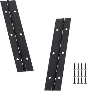 Yee09251006 Yeecheng 2pcs Black 6-inch Heavy Duty Piano Hinge 2 Inch Open Width Stainless Steel Continuou