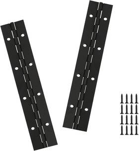Yee20240119 Yeecheng 2pcs Black 8-inch Heavy Duty Stainless Steel Piano Hinge 2 Inch Open Width Continuou