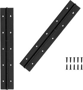 Yee20240412 Yeecheng 2pcs Black 10-inch Heavy Duty Stainless Steel Piano Hinge 2 Inch Open Width Continuo