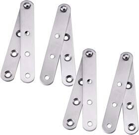 Yes Time 313099761708 4 Piece Stainless Steel 360 Degree Rotating Concealed Hinges Door Pivot