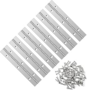 Yhntgb 313053684630 6 Pcs Inch Stainless Steel Piano Hinge Heavy Duty With 36 Screws For Cabin