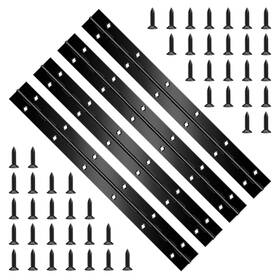 Yhntgb 762715097552 4 Pcs 12 Inch Black Heavy Duty Stainless Steel Piano Hinge Continuous