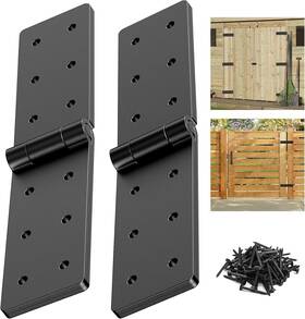Yidahoog 313027557519 Heavy Duty Gate Hinges 270 Adjustable Fold-flat For Wooden Fence Barn