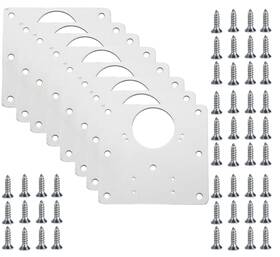 3652197 Yikangheng Stainless Steel Hinge Repair Plate 8 Pack 3.5 X Inch Door Panel