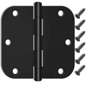 Hinges3.5 Yikoujis 797447271451 3 Pack Matte Black Door Inch Hinges With 5/8 Radiusf
