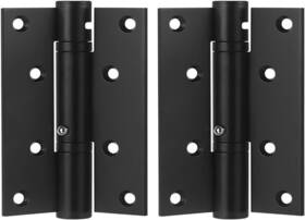 Yision 313026725773 2 Pack 4 Inch Black Door Hinges Automatic Closing Spring Loaded Adjustable Ten
