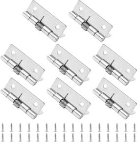 21-0427-10 Yoohey 8pcs 2 Inch Spring Hinge Self Closing 304 Stainless Steel D