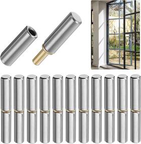 Bh-4-5 Yotapik Bh-4-5/8 12 Pcs Barrel Hinges Weld On 4-5/8 Inch X 5/8 Hinge Heavy Duty Detachable