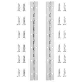 Younthye 608571118546 2 Pcs 12 Inch Piano Hinge Stainless Steel 304 Continuous Heavy Duty 0.0