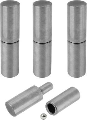 K-ms-01 Yskmanhuo 4 Pcs Weldable Barrel Hinges X 1 Inch Heavy Duty Steel Weld On Bullet Door