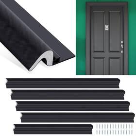 Yes-yuntau-2004 Yuntau 5 Pcs Screw On Door Weather Stripping 42 Inch 36 Black