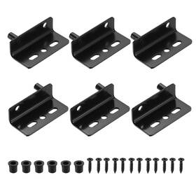 Zaplyte 632702955076 3 Set Pivot Hinges 40 X 26 Mm Concealed Shaft Door With Bushing Black