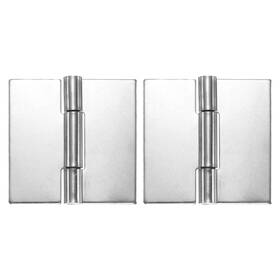 X0.12 Zaplyte 639664259860 2 Pack Heavy Duty Weldable Hinges 4 Inch X3.94 Weld On Butt Hinge Silver