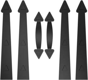 Zekoo 701687764093 Garage Door Magnetic Decorative Hardware Kit Magnets Accents Faux