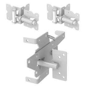 A3-gcm5123-2 Zekoo Stainless Steel Vinyl Fence Gate Kit Self Closing Hinges And Latc
