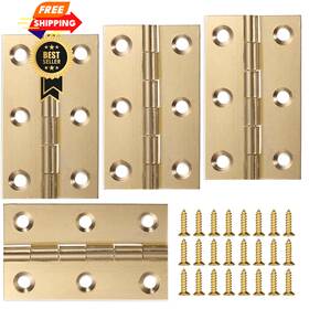 5321tgwv8353 Zelphvt 4 Pcs 2 Inch Brass Cabinet Hinges Mini Gold Small For Crafts