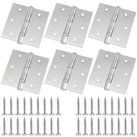 Zeonhak 785912327109 Folding Butt Hinge 6 Pack 3 Pairs 3.5 X Inches Square Conner Door Hinges