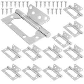 Zeonhei 744358566343 12 Pack 4 X 3 Inch Heavy Duty Non Mortise Door Hinges Stainless Steel D
