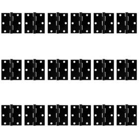Zion Building Supplies 628090074307 Matte Black Door Hinges 3 X Interior Heavy Duty Sq