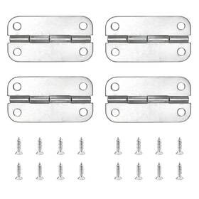 Cooler-hinge-silver-4p Ziuzi 4pcs 304 Stainless Steel Cooler Hinges With Screws Heavy Duty Replacement Pa