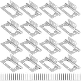 Zoenhou 787823069628 16 Pcs 4 X 3 Inch Non Mortise Door Hinges Stainless Steel Mobile Hom