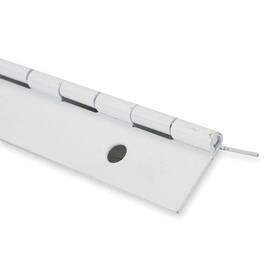1cbc1 Zoro Select Piano Hinge Steel Full Surface Mounting 5/8 In Leaf W X 72