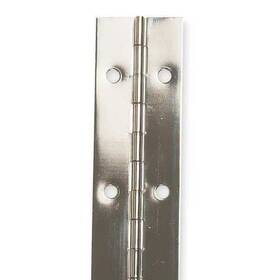 1ccd4 Zoro Select Piano Hinge Steel 72 In Leaf Ht 5/8 W Bright Nickel