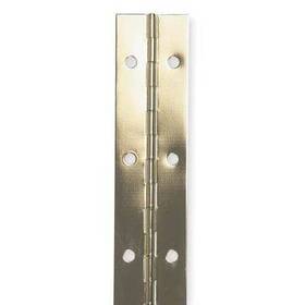 1ccg8 Zoro Select 1 In W X 48 H Bright Brass Continuous Hinge