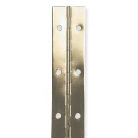 1ccl9 Zoro Select Piano Hinge Steel Full Surface Mounting 1 1/2 In Leaf W X