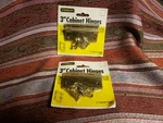 New Old Stock Stanley 3'' Cabinet Hinges *2*PACK Of 2** *satin Brass* (69-0190). Fixed Price $10.00.