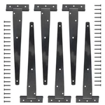6PACK 12INCH Black T-strap Shed Heavy Duty Barn Gate Hinges Doors .... Fixed Price $28.20.